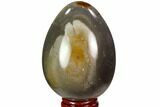 Polished Polychrome Jasper Egg - Madagascar #104670-1